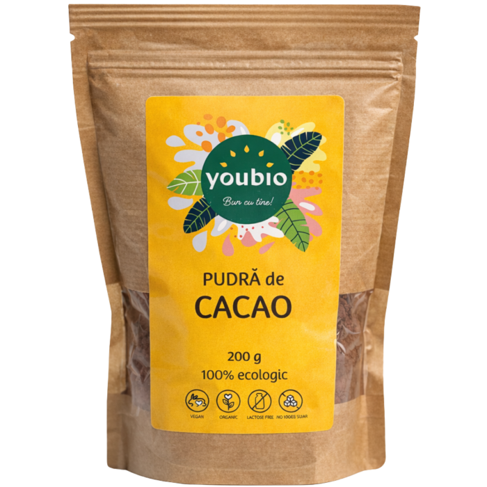 Pulbere cacao, organic, 200g , Youbio [3]
