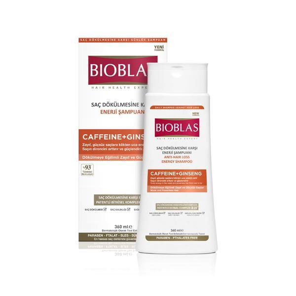 Sampon Anticadere Par Caffeine+Ginseng Par Fragil 360ml Bioblas [2]