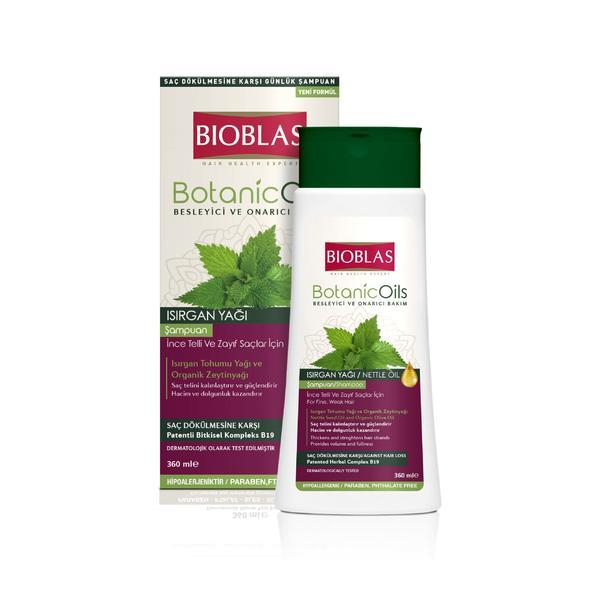 Sampon Botanics Oils Nettle Par Subtire 360ml Bioblas [2]