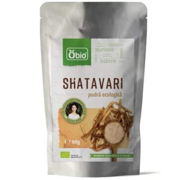 Shatavari Pulbere, 60gr, Obio [2]