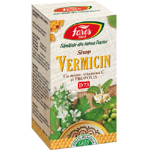 Sirop Vermicin cu Miere, Propolis si Vitamina C, 100ml, Fares [3]
