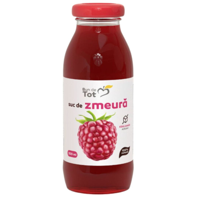 Suc de Zmeura, fara zahar, SGR, 300ml, Bun de Tot [2]