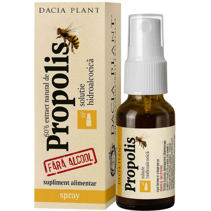 Tinctura Propolis Spray Glicolic Fara Alcool 20ml Dacia Plant [2]