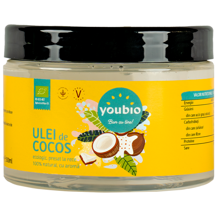 Ulei de Cocos organic 500ml, Youbio [2]