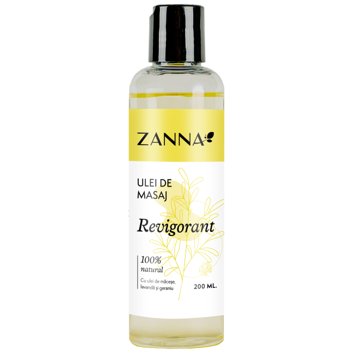 Ulei de masaj Revigorant cu Lavanda si Geraniu, 200ml, Zanna [2]