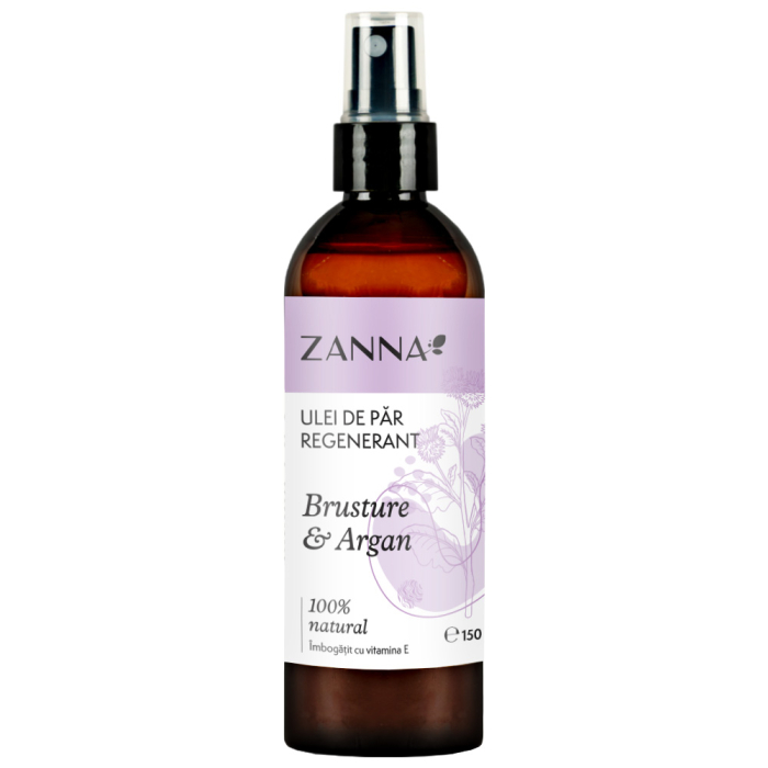 Ulei de par regenerant cu Brusture si Argan, 150ml, Zanna [2]