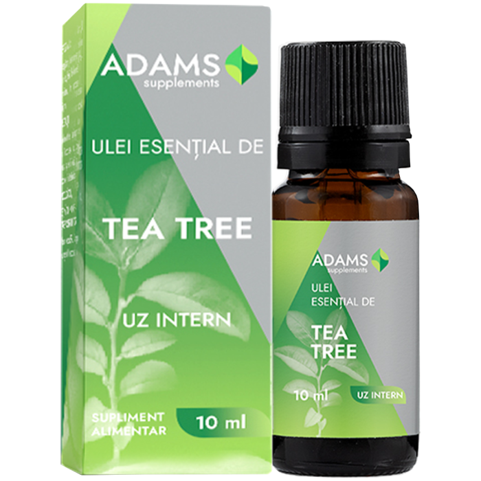 Ulei esential de Tea Tree, uz intern, 10ml, Adams Supplements [2]