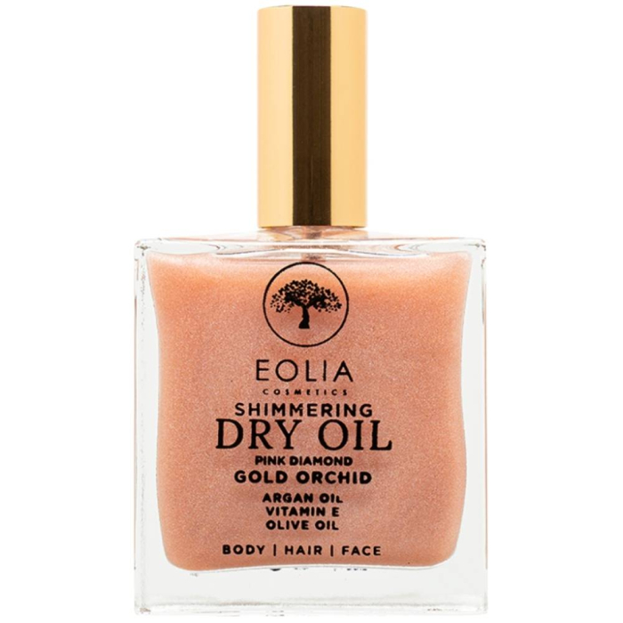 Ulei organic uscat cu sclipici, Gold Orhid, Pink Diamond, 100ml, Eolia [2]