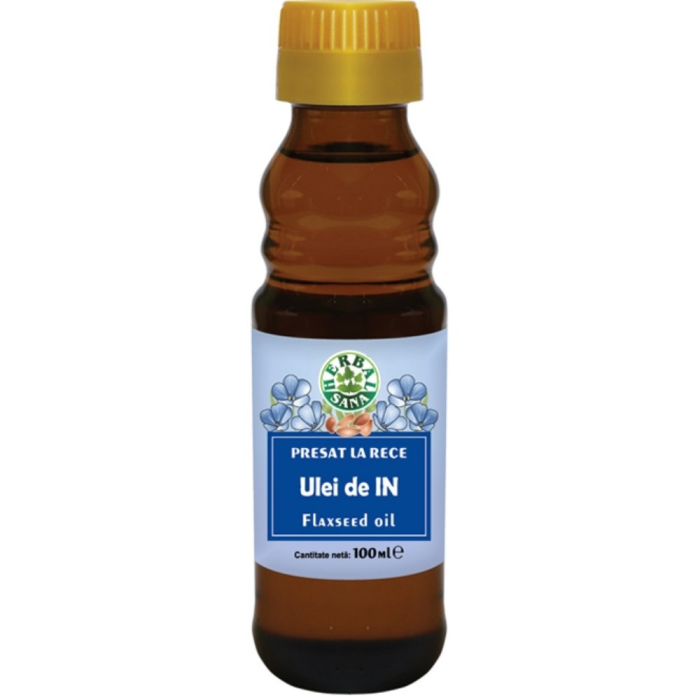 Ulei Seminte In, presat la rece, 100ml, HerbalSana [2]