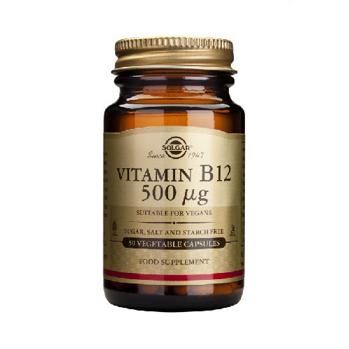 Vitamina B12 (Cobalamina) 500mcg 50cps Solgar [2]