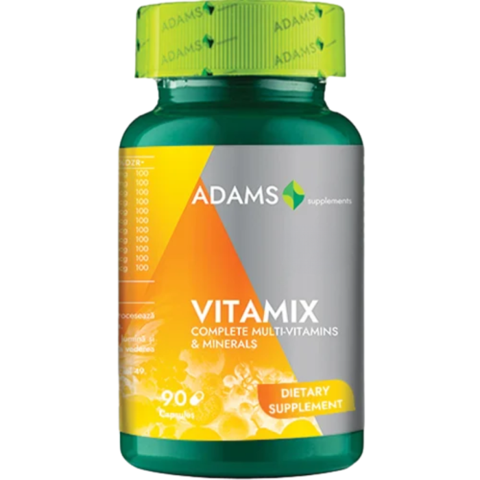 VitaMix, Multivitamine - Minerale, 90tab, Adams Supplements [2]