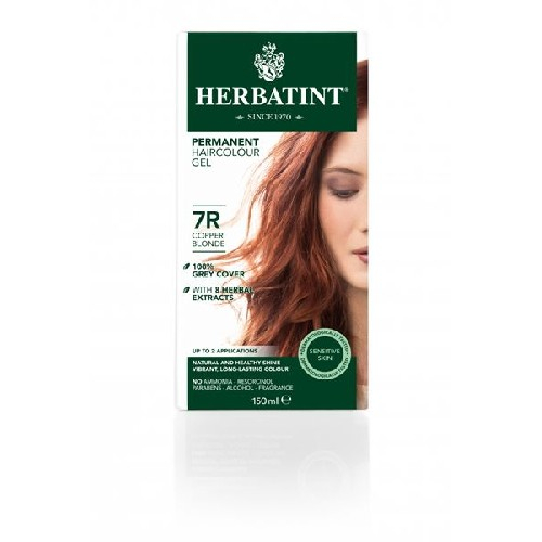 Vopsea Par Blond Cupru Deschis 7R, 150ml, Herbatint [2]