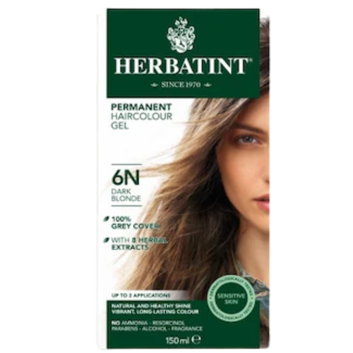 Vopsea Pentru Par Blond Inchis 6N, 150 ml, Herbatint [2]