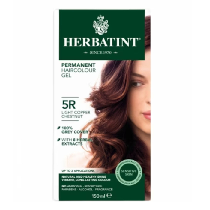 Vopsea Pentru Par Castaniu Cupru Deschis, 5R, Herbatint [2]