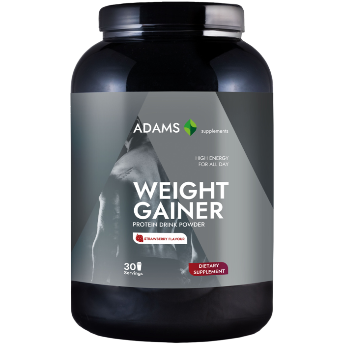 Weight Gainer (capsuni), 1500g, Adams Supplements [2]