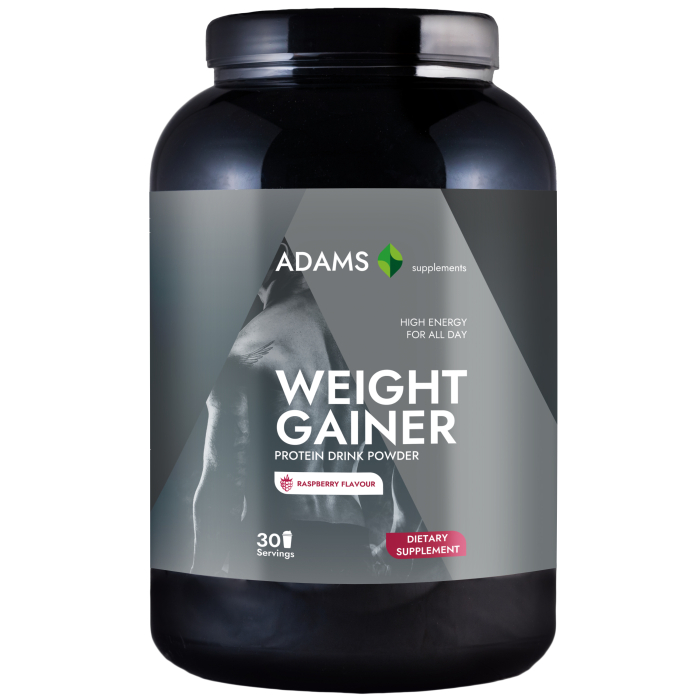 Weight Gainer (zmeura), 1,5kg, Adams Supplements [2]