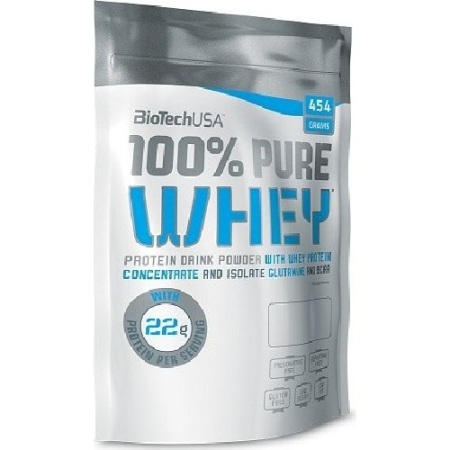 Suplimente fitness - 100% Pure Whey 454gr Banane BiotechUSA