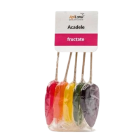 Bomboane - Acadele Fructate 5X10gr Apiland