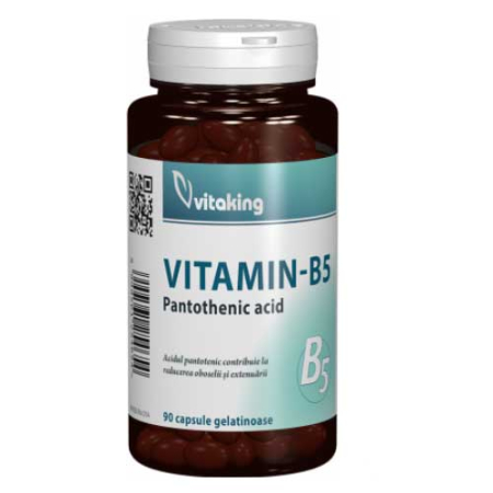 Vitamina B - Acid Pantothenic B5 200mg 90cps Vitaking