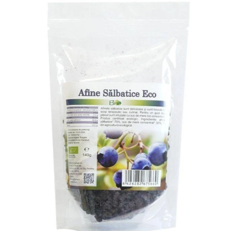 Fructe uscate - Afine Salbatice Eco cu Suc de Mere 140gr Deco Italia