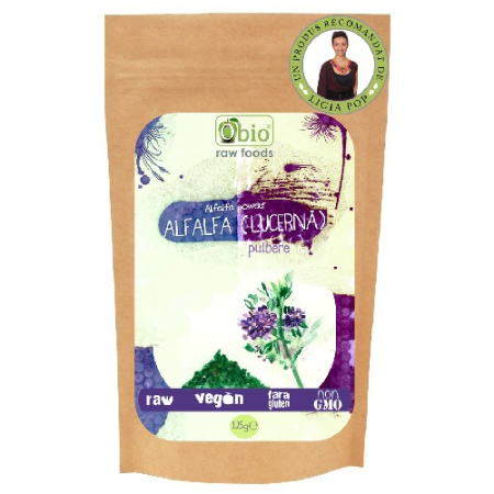 Alfalfa (lucerna) Pulbere Raw 125gr Obio [0]
