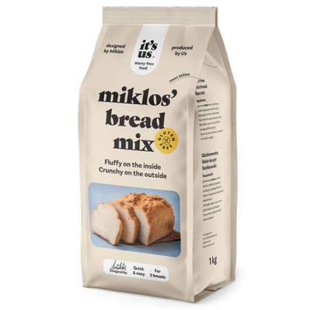 Amestec pentru Paine Alba, fara guten, Miklos, 500 g,  It`s Us [1]