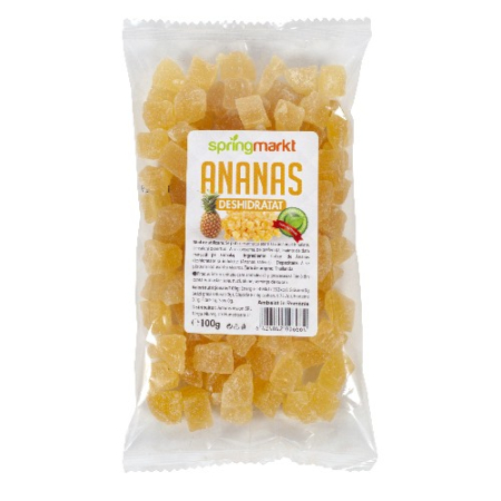 Fructe uscate - Ananas Deshidratat, 100g, springmarkt