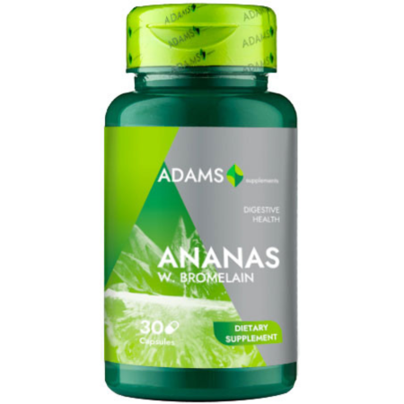Ananas w. Bromelain, 30cps, Adams Supplements [0]