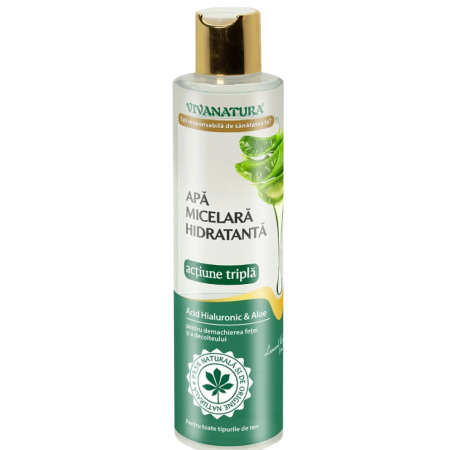 Creme cosmetice - Apa Micelara Hidratanta Acid Hialuronic&Aloe 250ml Vivanatura