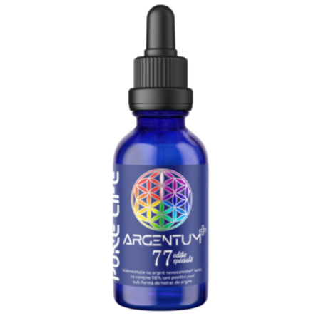 Remedii naturale - Argentum+ 77 Pipeta, editie speciala, 60ml, Pure Life