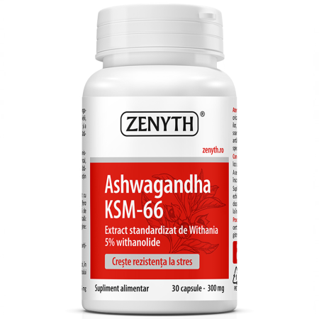 Depresie, anxietate - Ashwagandha Ksm-66 30cps Zenyth