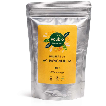 Superalimente - Ashwaghanda pulbere, organic, 100gr, youbio