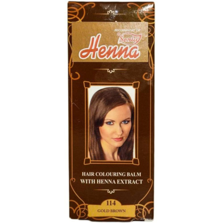 Cosmetice Bio si naturale - Balsam Colorant Henna Sonia Nr.114-saten Auriu