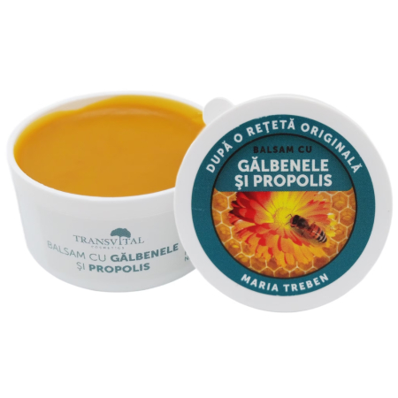Remedii naturale - Balsam cu Galbenele si Propolis, 150ml, Transvital
