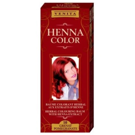 Cosmetice Bio si naturale - Balsam Henna Rosu Rodie Nr.10 75ml Sonia