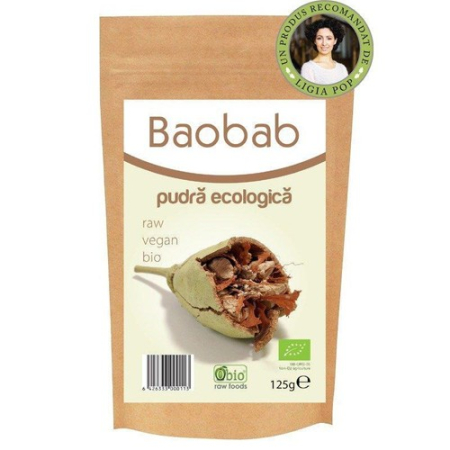 Superalimente - Baobab Pulbere Raw Bio 125gr Obio