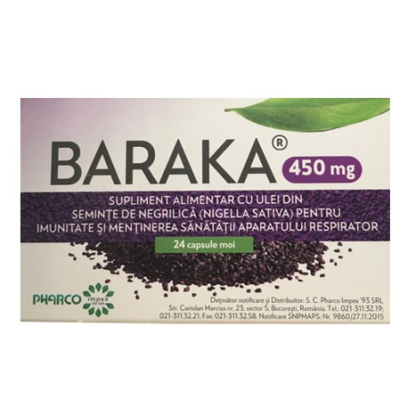 Imunitate - Baraka 450mg 24cpsPharco