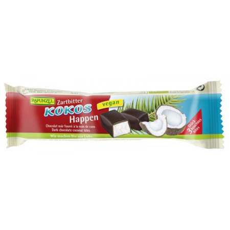 Batoane de cereale si fructe - Baton de cocos cu glazura amaruie, 50g, Rapunzel