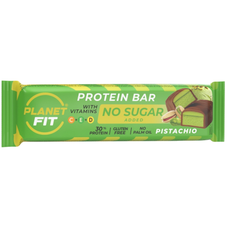 Baton proteic cu vitamine, Pistachio, 40g, Brain Foods [0]