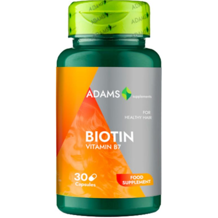 Vitamina B - Biotina (Vitamina B7) 30cps, Adams Supplements
