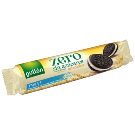 Patiserii - Biscuiti Crema Cacao fara Zahar Adaugat cu Indulcitori 147g Gullon