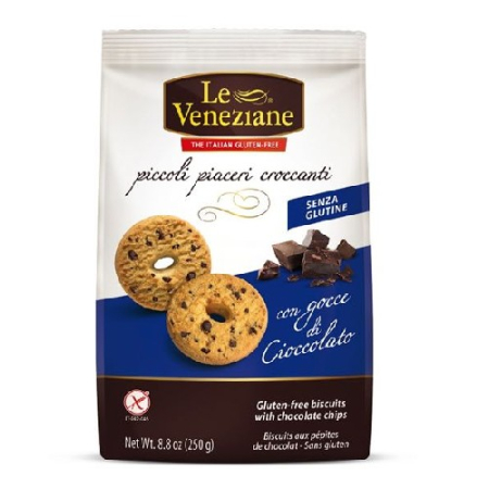 Dulciuri, patiserii fara gluten - Biscuiti cu Bucati de Ciocolata, 250g, LeVeneziane