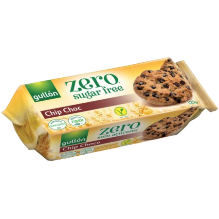 Patiserii - Biscuiti cu Chipsuri de Ciocolata Chip Coco fara Zahar 125g Gullon