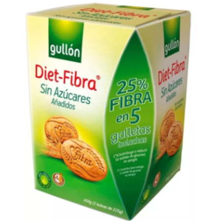 Biscuiti cu Fibre Fara Zahar Adaugat cu Indulcitori 450gr Gullon [1]