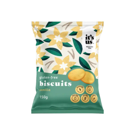 Biscuiti cu Vanilie, fara gluten, 150 g, It`S Us [0]