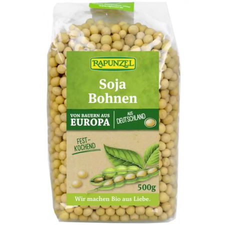 Mancare sanatoasa - Boabe De Soia Eco 500g, Rapunzel