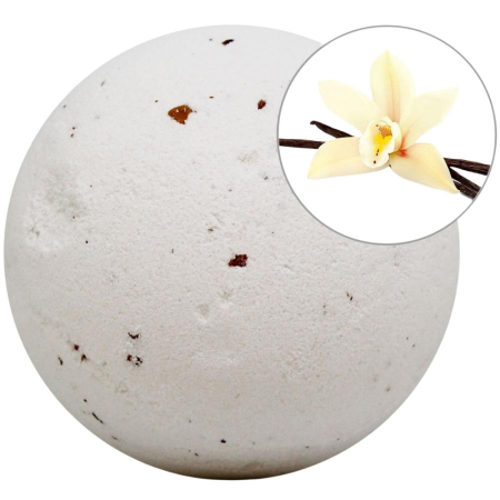 Produse de uz casnic - Bomba de baie cu vanilie și petale, 140g, LabNatur
