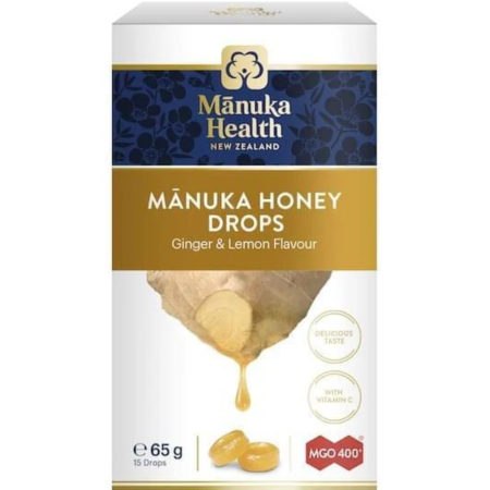 Bomboane Cu Manuka 400+ Ghimbir si Lamaie, Manuka Health [0]