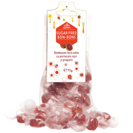 Bomboane - Bomboane Portocale Rosii Fara Zahar 100g, Apidava