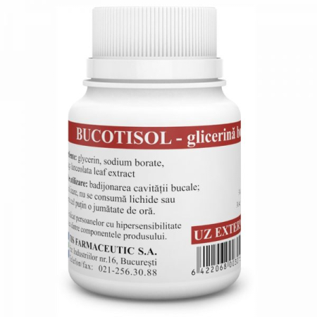 Igiena orala - Bucotisol Glicerina Boraxata, 25ml, Tis Farmaceutic